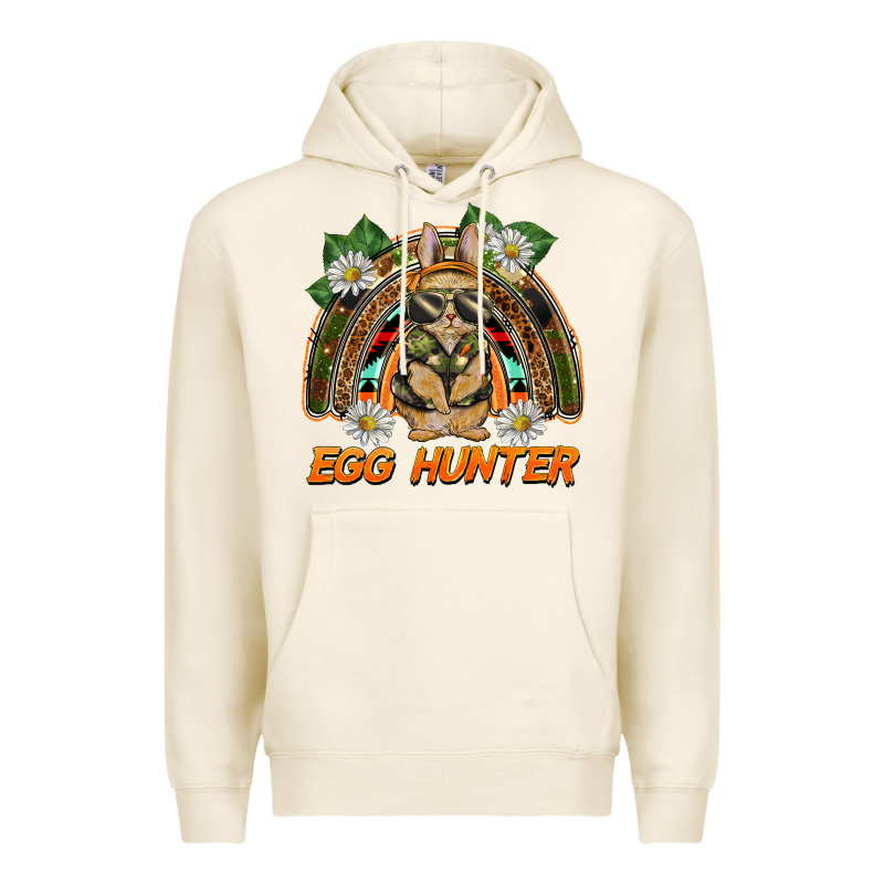 Easter Egg Hunter  Rabbit Rainbow Premium Hoodie by BarkalooDesign | Teevron