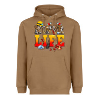 Toasted Coconut miner life Heavyweight Hoodie - Zillion Design Studio