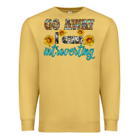 Antique Gold go away i am introvering Premium Sweatshirt - HRA Design Shop