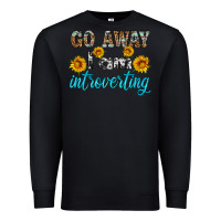 Black go away i am introvering Premium Sweatshirt - HRA Design Shop