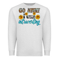 Oatmeal Heather go away i am introvering Premium Sweatshirt - HRA Design Shop