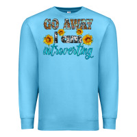 Ocean Blue go away i am introvering Premium Sweatshirt - HRA Design Shop