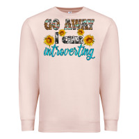 Pale Pink go away i am introvering Premium Sweatshirt - HRA Design Shop