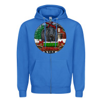 True Royal Black Angus Cattle Merry Christmas Zipper Hoodie - RanaPortraitStore