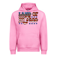 Fuchsia Pink land of the free america Urban Hoodie - Jasminsmagicworld