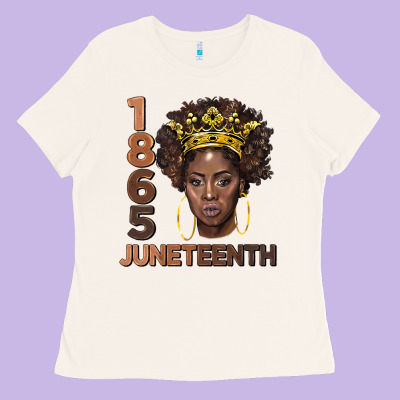 1865 Juneteenth Black Women Ladies Tee Designed By Barkaloodesign