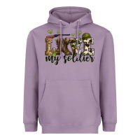 Lavender love my soldier Heavyweight Hoodie - Zillion Design Studio
