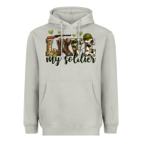 Moon Dust love my soldier Heavyweight Hoodie - Zillion Design Studio