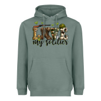 Sage love my soldier Heavyweight Hoodie - Zillion Design Studio