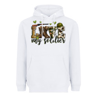 White love my soldier Heavyweight Hoodie - Zillion Design Studio