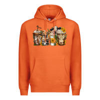 Carrot cows coffee cups Premium Hoodie - Jasminsmagicworld