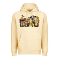 Pina Colada cows coffee cups Premium Hoodie - Jasminsmagicworld