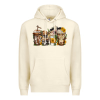 Sandshell cows coffee cups Premium Hoodie - Jasminsmagicworld