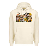 Tofu cows coffee cups Premium Hoodie - Jasminsmagicworld