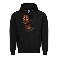 Black afro man Zipper Hoodie - texasbilliewilder