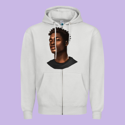 Zipper Hoodie afro man