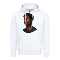 White afro man Zipper Hoodie - texasbilliewilder