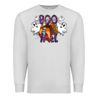 Dove Grey Boo yall Premium Sweatshirt - CowhideDigitalArt