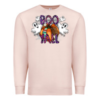 Pale Pink Boo yall Premium Sweatshirt - CowhideDigitalArt