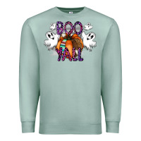 Seafoam Boo yall Premium Sweatshirt - CowhideDigitalArt