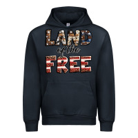 Navy Land of the free America western pattern Urban Hoodie - Jasminsmagicworld