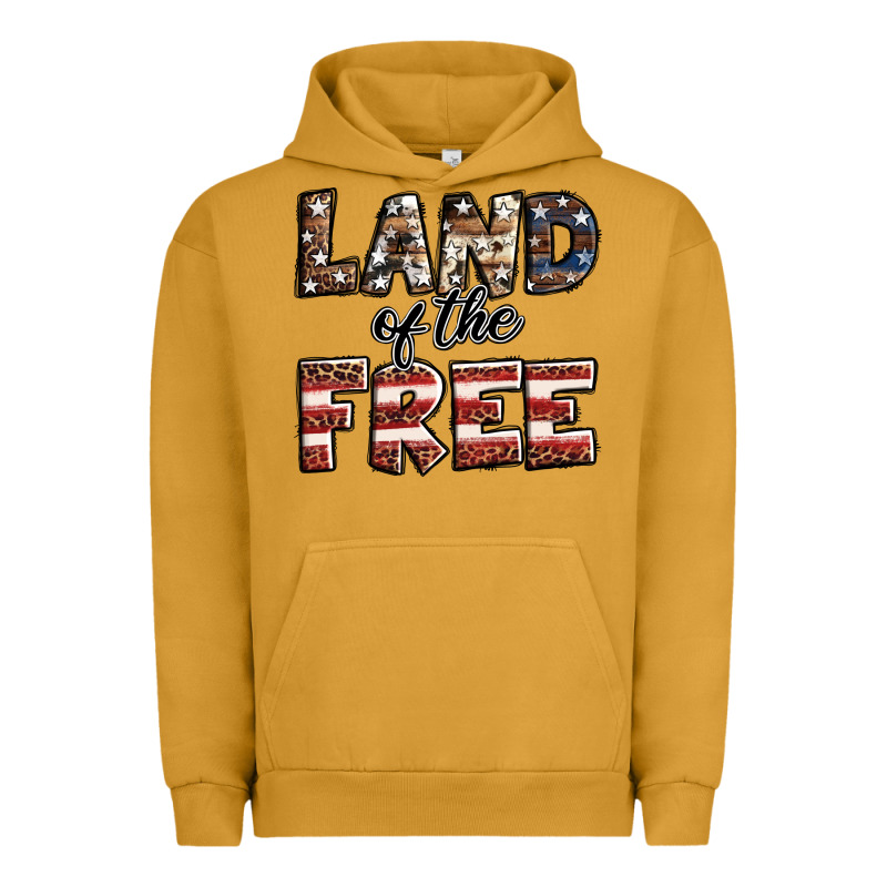 Land Of The Free America Western Pattern Urban Hoodie by Jasminsmagicworld | Teevron