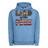 Pigment Pebble Blue Land of the free America western pattern Urban Hoodie - Jasminsmagicworld