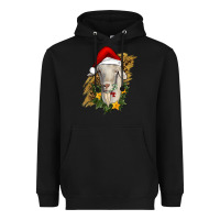 Black christmas goat Heavyweight Hoodie - RanaPortraitStore