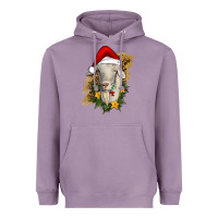 Lavender christmas goat Heavyweight Hoodie - RanaPortraitStore
