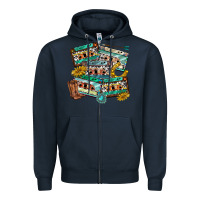 Navy 90s country casette tapes Zipper Hoodie - texasbilliewilder