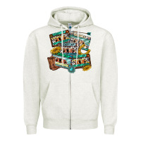 Oatmeal Heather 90s country casette tapes Zipper Hoodie - texasbilliewilder