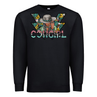 Black cowgirl2 2 Premium Sweatshirt - SublimationCraftShop