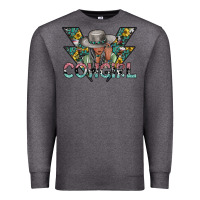 Charcoal Heather cowgirl2 2 Premium Sweatshirt - SublimationCraftShop