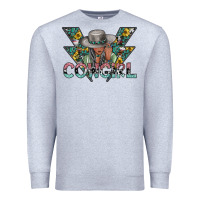 Heather Grey cowgirl2 2 Premium Sweatshirt - SublimationCraftShop