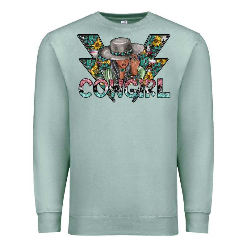 Cowgirl2 2 Premium Sweatshirt by SublimationCraftShop | Teevron
