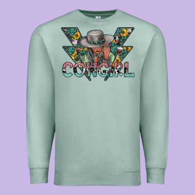 Cowgirl2 2 Premium Sweatshirt Designed By Sublimationcraftshop