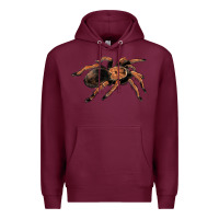 Burgundy Mexican Red Knee Tarantula Premium Hoodie - LillyAllenDesigns