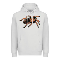 Dove Grey Mexican Red Knee Tarantula Premium Hoodie - LillyAllenDesigns