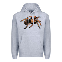Heather Grey Mexican Red Knee Tarantula Premium Hoodie - LillyAllenDesigns