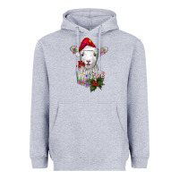 Heather Grey christmas baby sheep Heavyweight Hoodie - RanaPortraitStore