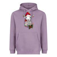 Lavender christmas baby sheep Heavyweight Hoodie - RanaPortraitStore
