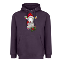 Plum christmas baby sheep Heavyweight Hoodie - RanaPortraitStore
