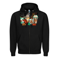 Black german shepherd black and grey cat coffee cups Zipper Hoodie - Zillion Design Studio