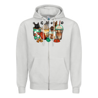 Dove Grey german shepherd black and grey cat coffee cups Zipper Hoodie - Zillion Design Studio