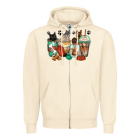 Sandshell german shepherd black and grey cat coffee cups Zipper Hoodie - Zillion Design Studio