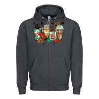 Smoke german shepherd black and grey cat coffee cups Zipper Hoodie - Zillion Design Studio