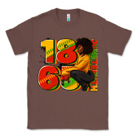 Chestnut 1865 Juneteenth afro woman Classic Tee - RanaPortraitStore