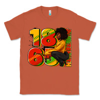 Copper 1865 Juneteenth afro woman Classic Tee - RanaPortraitStore