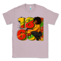 Lilac 1865 Juneteenth afro woman Classic Tee - RanaPortraitStore