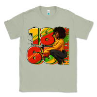 Matcha 1865 Juneteenth afro woman Classic Tee - RanaPortraitStore